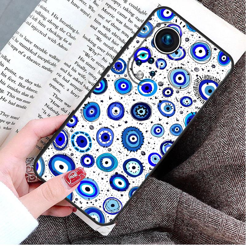Evil Eye Lucky Eye Blue Case For Honor Magic 8 6 7 Lite Honor 400 200 Pro 50 70 90 X8c X8b X9a X9c X9b X9d Win Cover