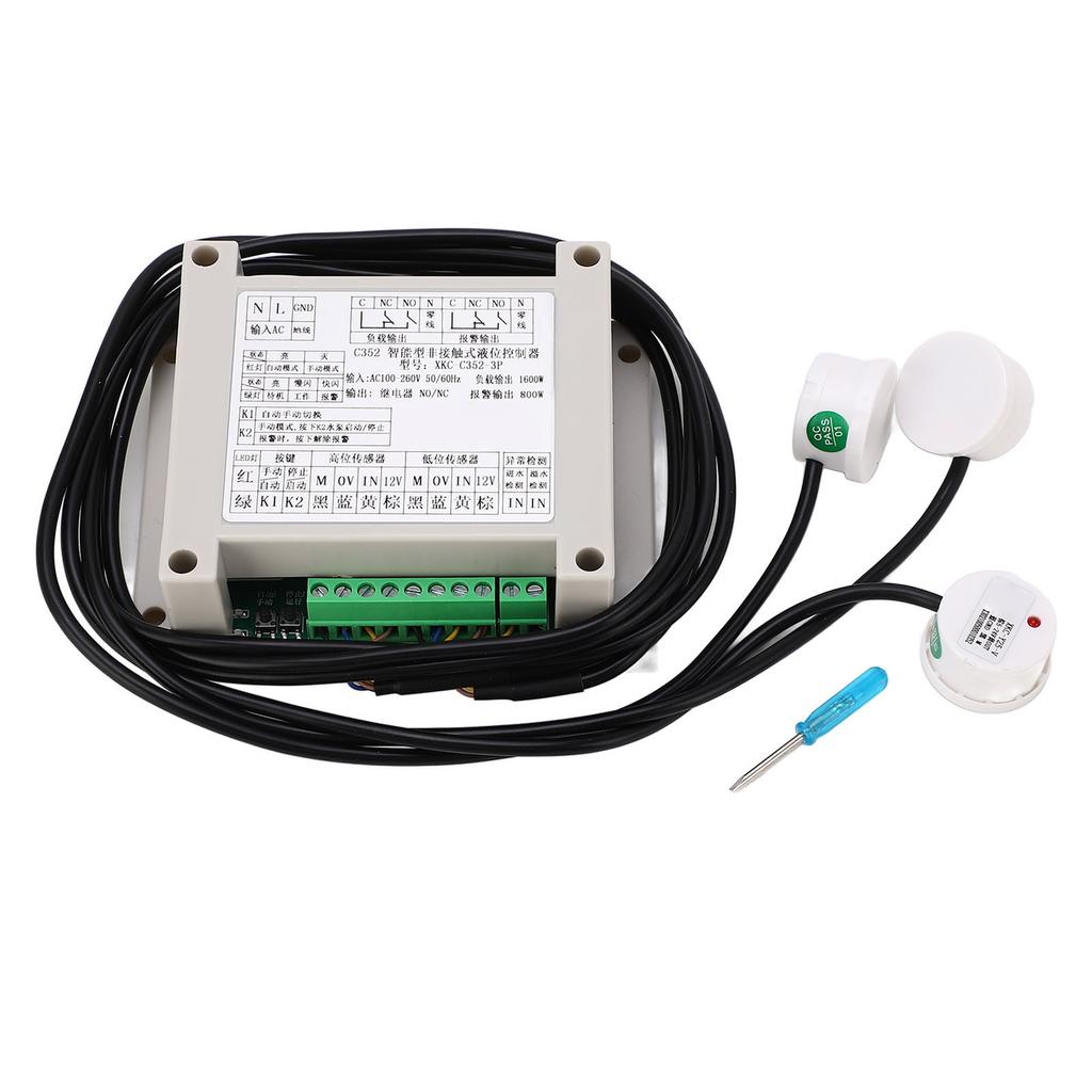 AC100 bis 260 V Automatischer Wasserstandsregler XKC C352 3P berührungsloser Flüssigkeitsstandssensor für Tank 