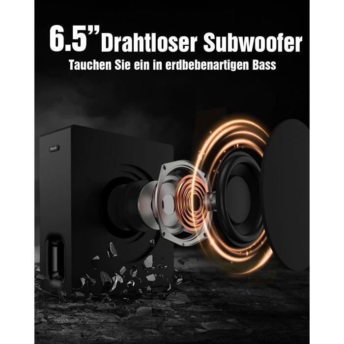 Soundbar - HIWILL - A51 PRO - 5.1CH Dolby Atmos - 6.5 Inch Subwoofer - Wireless Surround Speakers