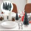 Miniature Xmas Tree Artificial Christmas Tree for Decoration 10Pcs