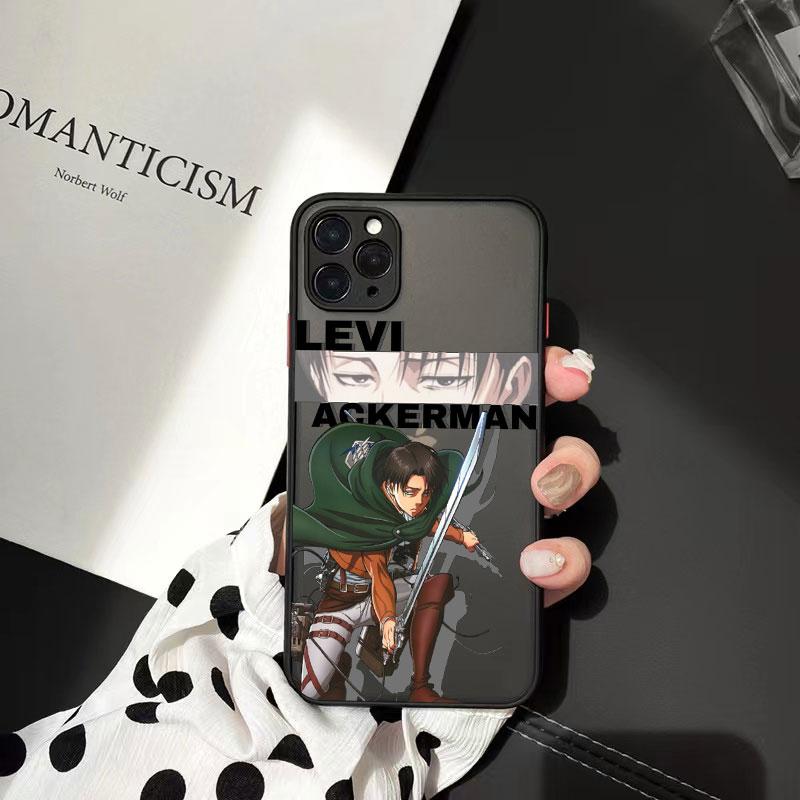 

Чохли для телефонів Аніме Атака титанів для iphone 11 12 13 Pro Max 6s 7 8 Plus X XS MAX XR Розкішна жорстка матова задня протиударна кришка iPhone 12
