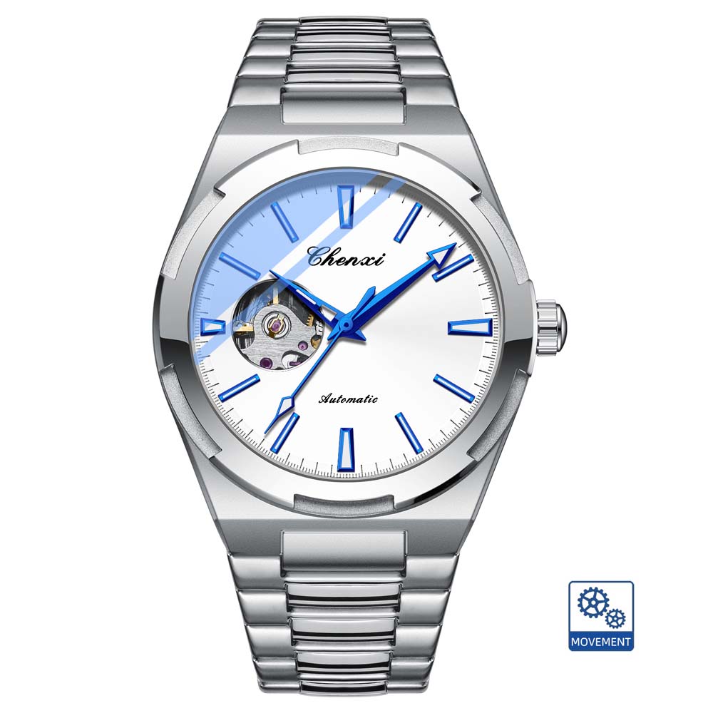 CHENXI Mechanical Watches for Man Original Brand Fashion Stainless Steel Band Waterproof Luminous Automatic Male Wristwatch