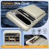 With Card Holder Sliding Camera Cover And Stand For Google Pixel 10 Pro XL Phone Case, Anti-Fall PC+TPU Wallet Case-Champagne