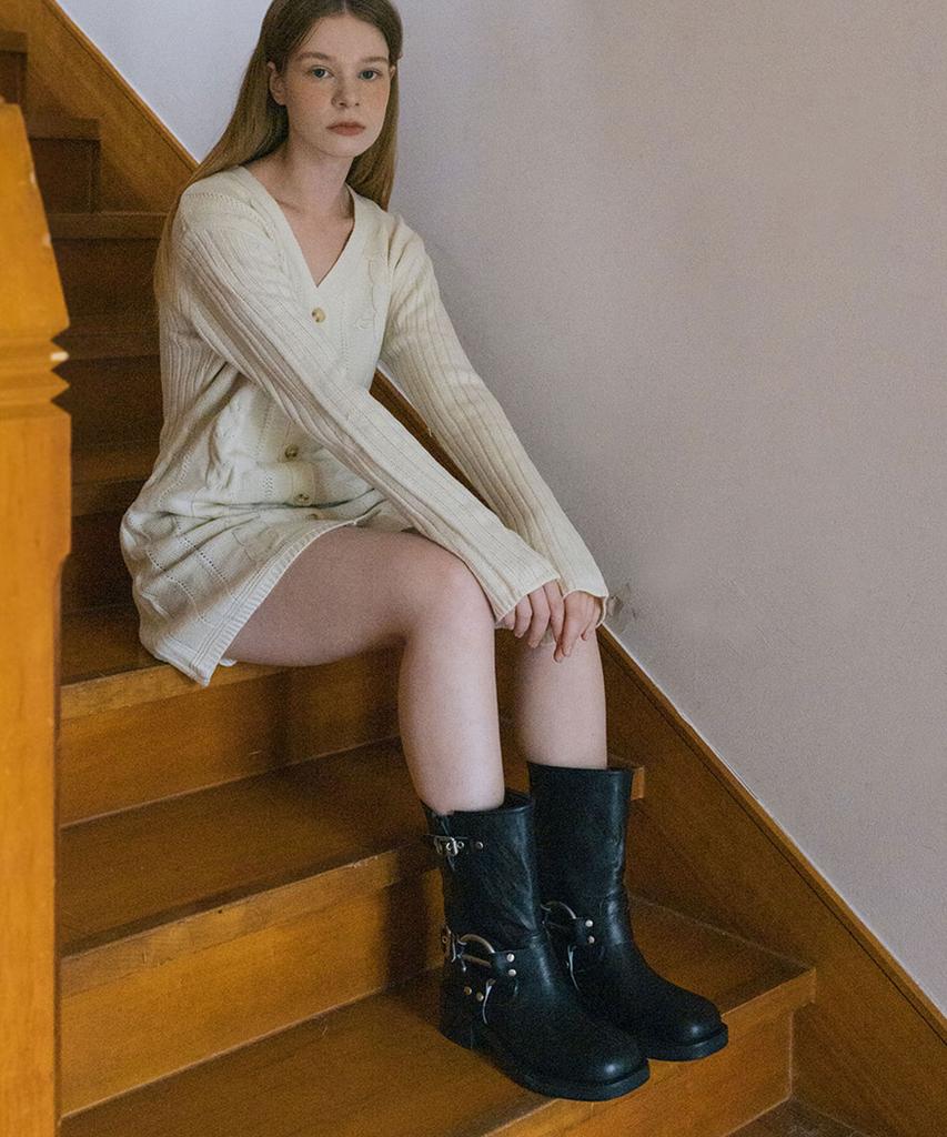 Eiffelclassic Morgan Biker Boots_ Black 5Cm