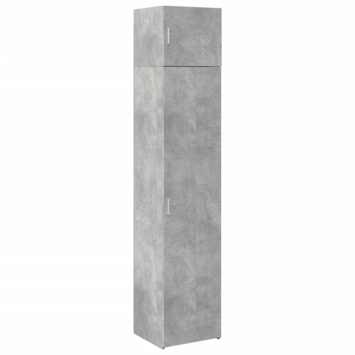 VidaXL Armoire de rangement mince gris béton 45x42,5x225 cm, armoire de rangement de salle de bain, unité de rangement de 3281290