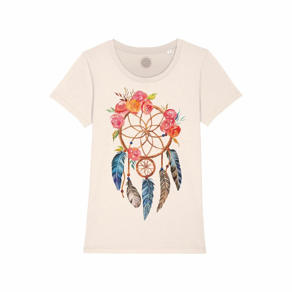 Women's Dreamcatcher Bohemian Boho Native Dreamcatcher T Shirt Girl