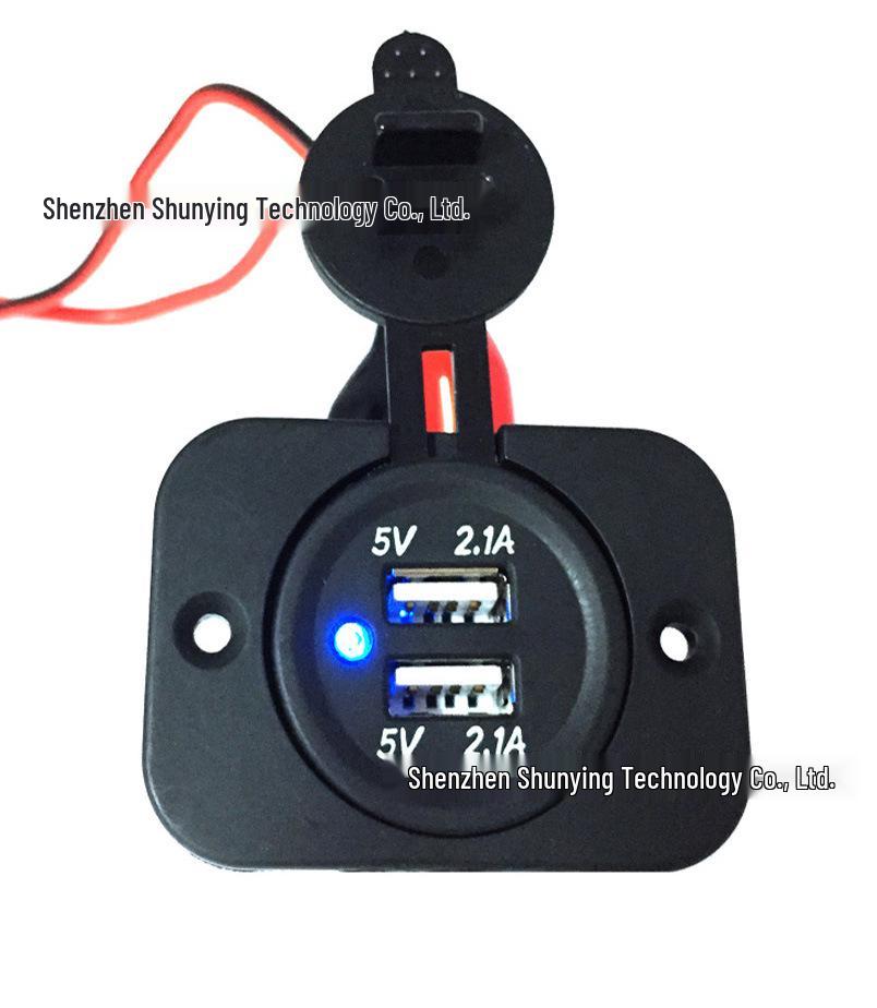 Waterproof Dual USB Car Charger 4.2A with Universal Board Mod