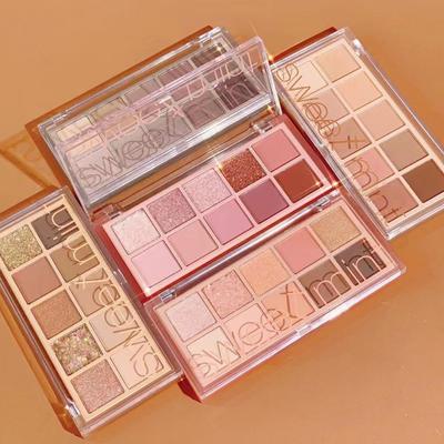10 Lidschattenpalette glitzerndes Glitzer Make-up-Produkt, SW#1, 1 Stück