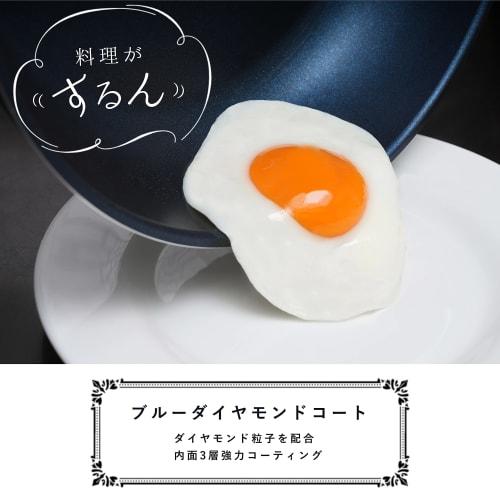 Pearl Metal 5-Piece Frying Pan and Pot Set, Induction Compatible, Dark Blue, Diamond Coat, Removable Handles, HB-3975