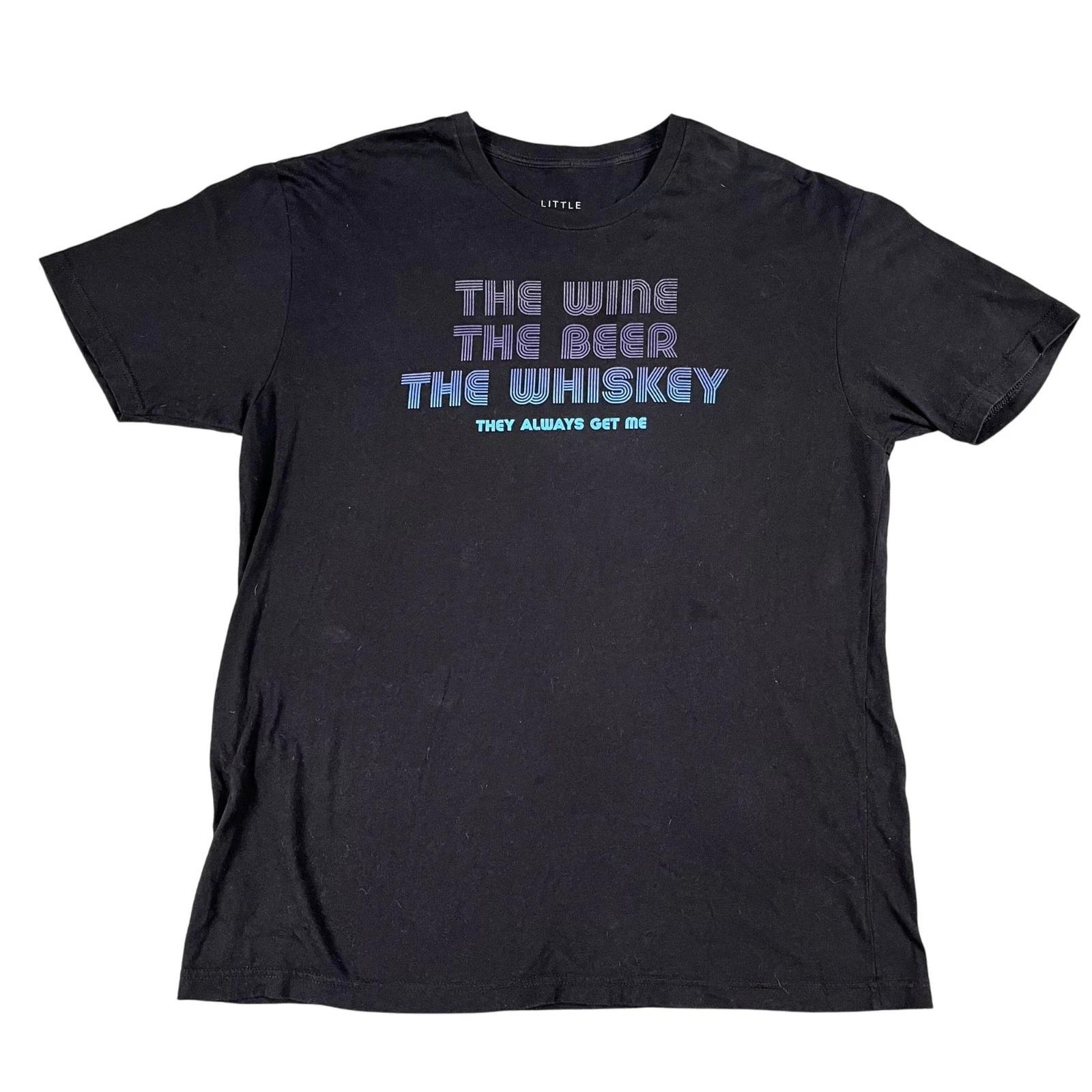 Little Big Town The Wine the Beer the Whiskey They Always Get Me T-Shirt Sz XL S