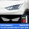 For BYD DOLPHIN MINI EV 2024 2025 Car Exterior Headlight Anti-scratch Front Lamp Tint Transparent TPU Protective Film Sticker