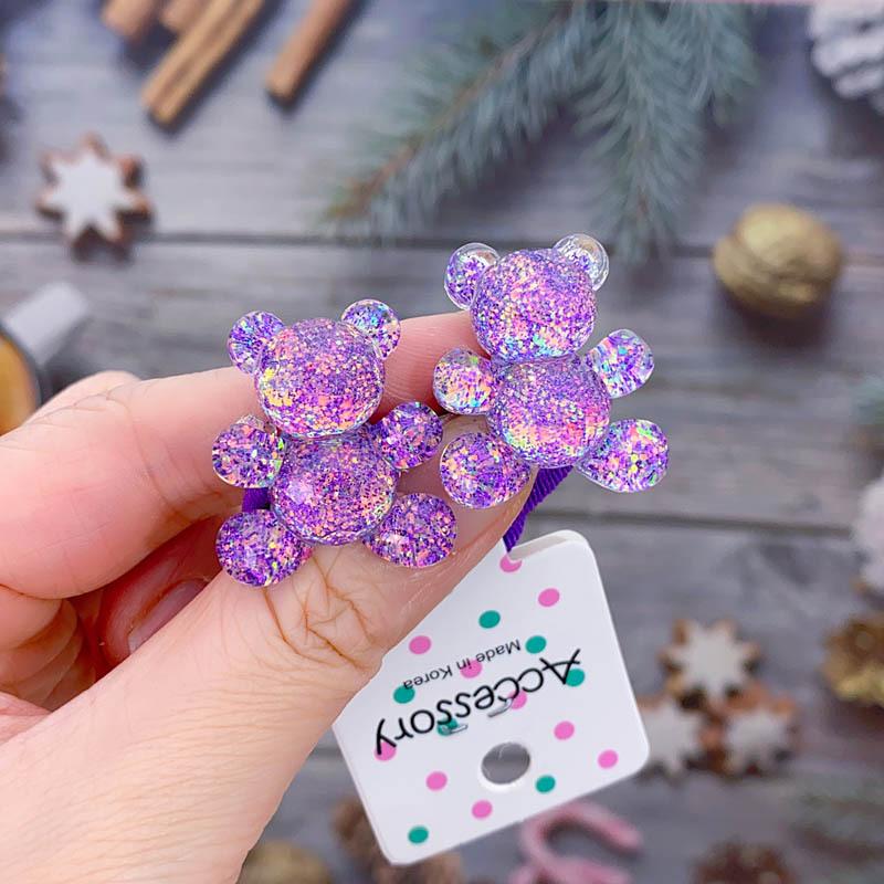 Kinder Pailletten Floral Elastische Haarbänder Gummiband Haargummi Prinzessin Kawaii Haarseil Kopfbedeckung Mädchen Kinder Haarschmuck