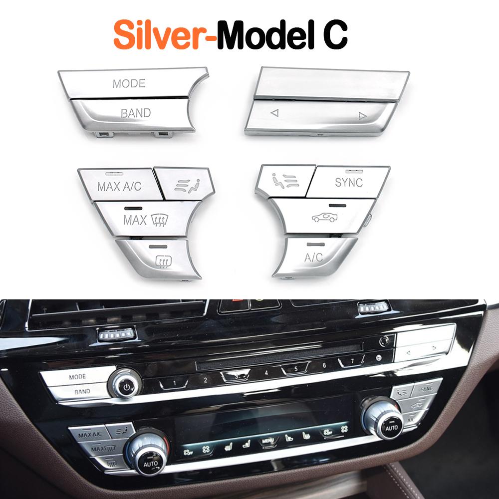 Dashboard Air Conditioning Control AC Buttons Switch Cover Repair Kit For BMW 5 6GT 7 Series G30 G31 G32 G11 G12 2017-2023