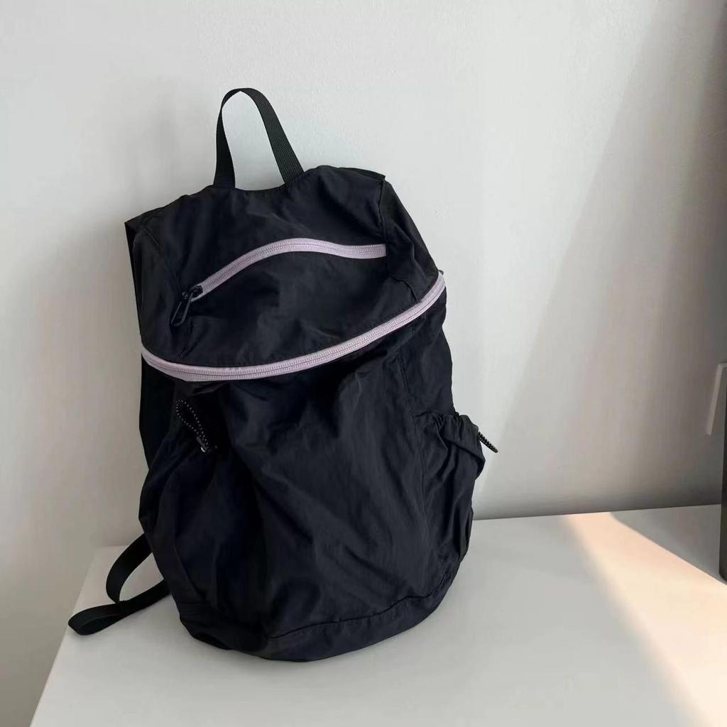 Korean Harajuku Style Nylon Backpack - Versatile, Lightweight, Large Capacity, Double Shoulder for Students