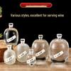 Transparent Glass Wine and Baijiu Infusion Bottle with Sealed Cap for Home Use