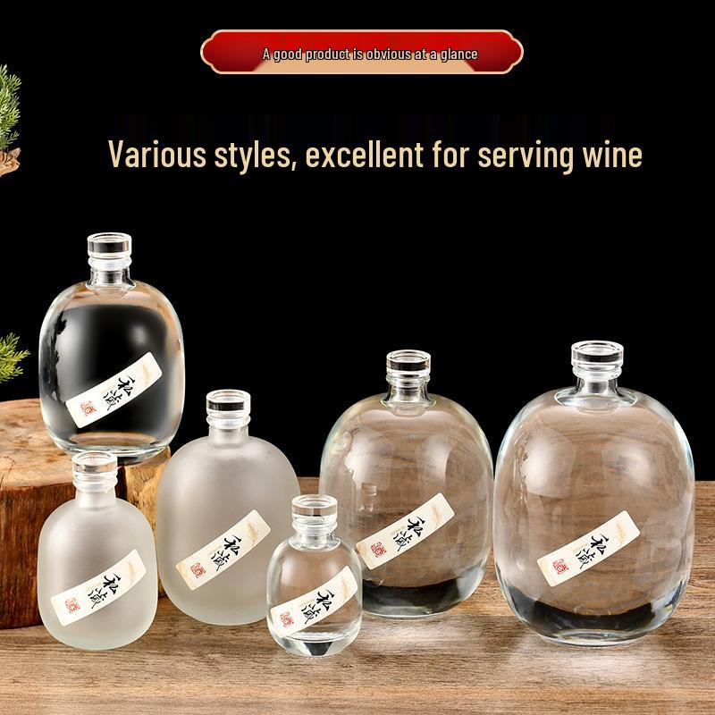 Transparent Glass Wine and Baijiu Infusion Bottle with Sealed Cap for Home Use