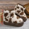 Fashion Warm Short Plush Cute Thick Bottom Snow Boots Women 2025 Winter Mix Color Leopard Platform Ankle Boots Brand Fluffy Fur Shoes