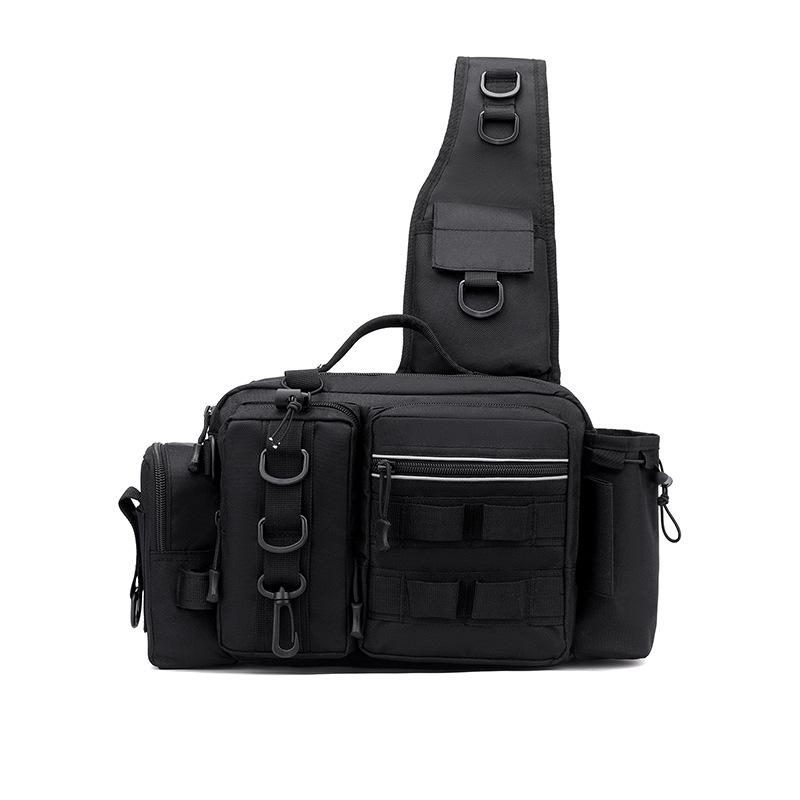 Versatile Fishing Waist & Crossbody Rod Bag with Multi-Functional Design