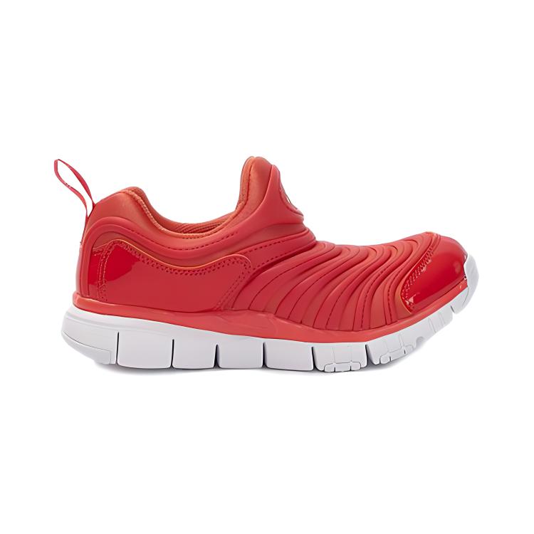 Nike Dynamo Free Slip Resistant Cushioning Kids Lifestyle Shoes White Orange Children Aged 3 7 Years Old 343738-803