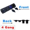 Blue LED Switch Panel 4/6/8 Gang Toggle Switch Control For Car Boat Camper Marine RV 12V Power Outlet USB Charger