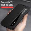 Housse à rabat pour Samsung Galaxy A56 A36 A16 Vue Fenêtre Réponse d'appel sans ouvrir Étui intelligent en Cuir PU Funda
