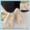 [1/2style] Nibunnoichi Style Women's Platform Sandals with Lace-Up Mesh (Off-White, 25-Point Measurement, 0-Centenaire)