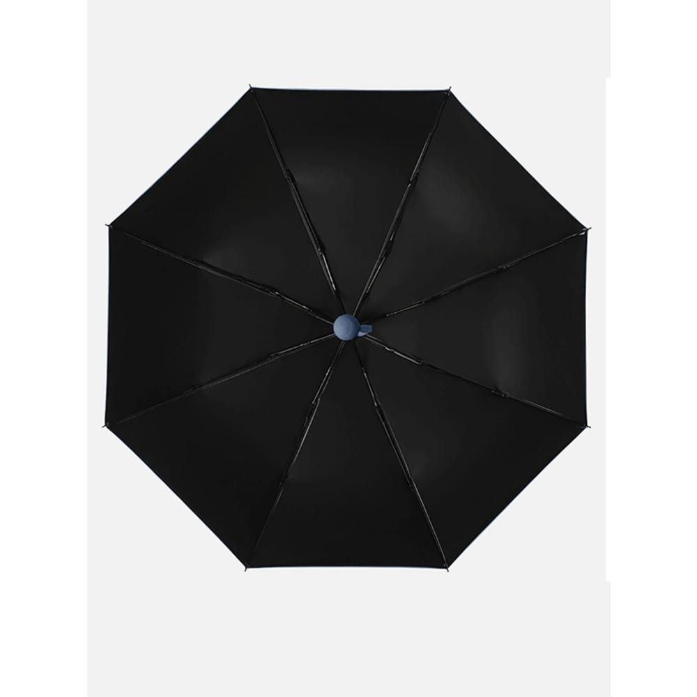 minimalist Morandi fully automatic umbrellas with solid color, black glue, clear umbrella, sunshade