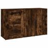 821001 vidaXL Buffet Chêne fumé 100x33x59,5 cm Bois d'ingénierie