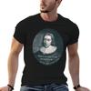 John Milton Portrait And Quote Hard Are The Ways Of Truth And Rough To Walk Tshirt Plus Size Quick Dry Sports Tee