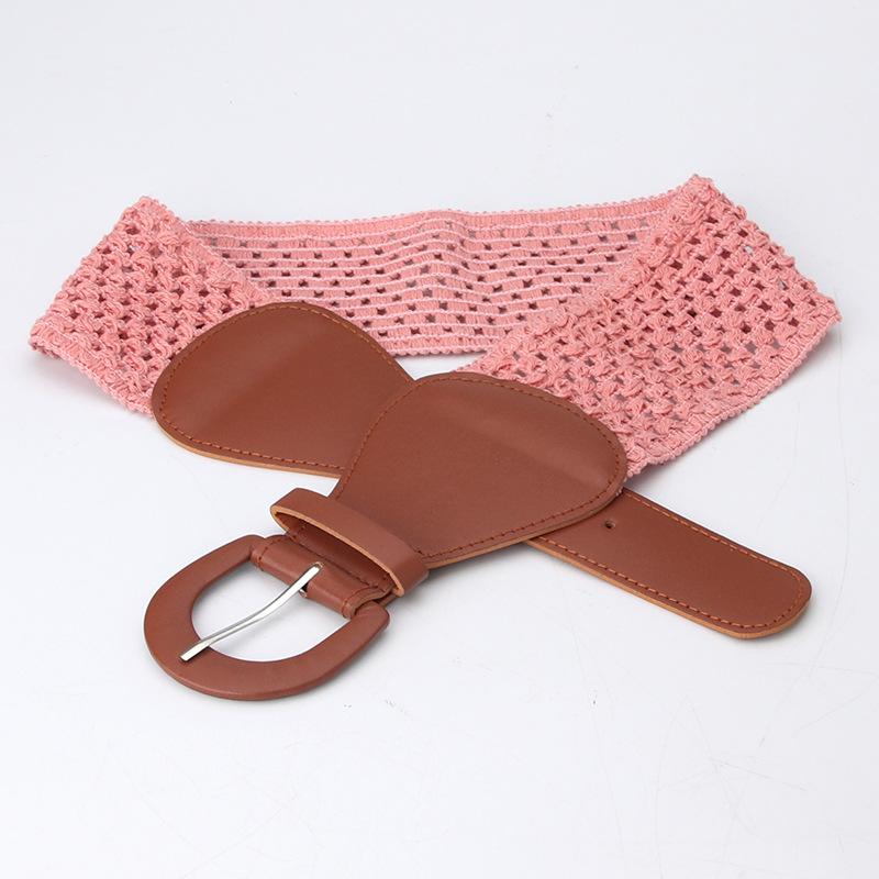 Women's Fashion Waist Cover All-match Dress Clothing Belt Simple Pin Class Elastic Elastic Strap Girls Decorative Strap