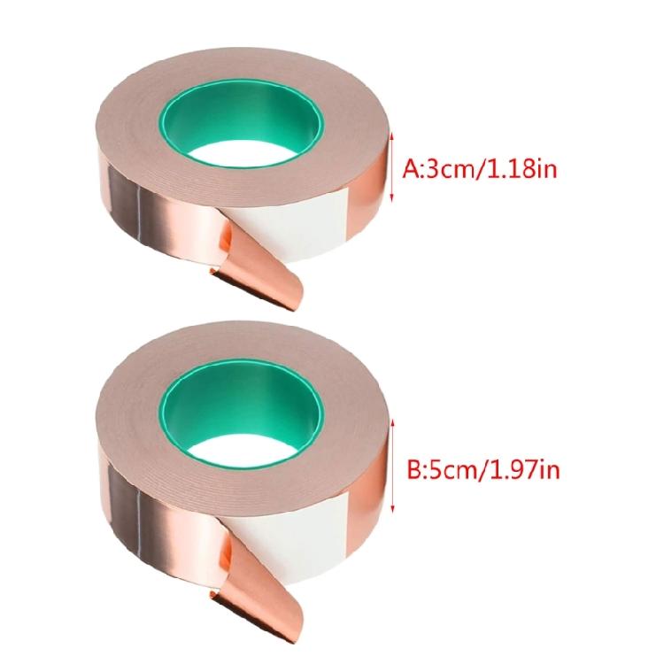 Copper Tape Double Sided Conductive Adhesive for Snail Deterrents Guitars