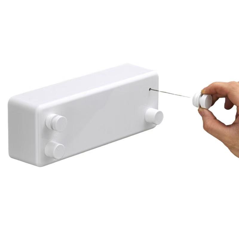 Invisible Retractable Clothesline: Wall-Mounted Stainless Steel Rope Rack for Indoor Drying