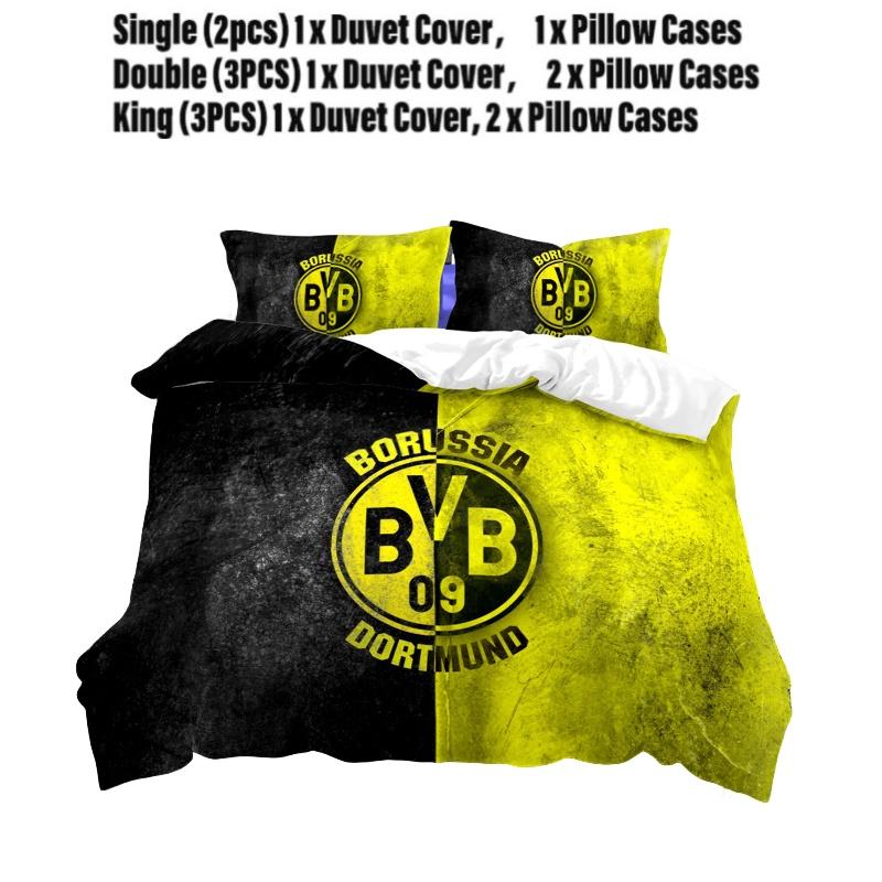 High-quality Bed Linens 3-piece Set Digital Printed Design Mixed Fiber Material Queen Size