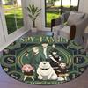 Spy Family Round Area Rug Carpet Rug For Living Room Bedroom Sofa Playroom Decor Nonslip Floor Mat