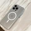 Transparent magnetic phone case suitable for Apple phones