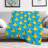 Rubber Duck Throw Blanket Flannel Fleece Soft Warm Throw Blanket
