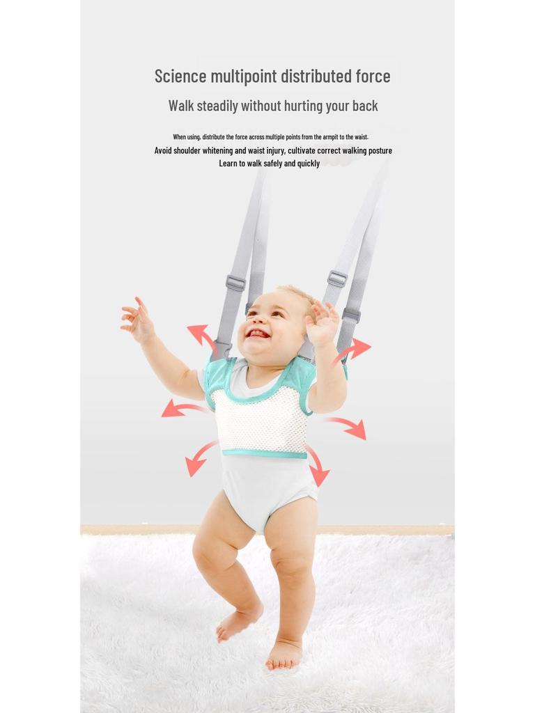 Breathable Anti-Fall Baby Walker & Lumbar Support Leash for Toddlers