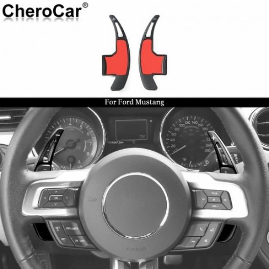 For Mustang Steering Wheel Shift Paddle Shifter Trim Cover for Ford Mustang 15+