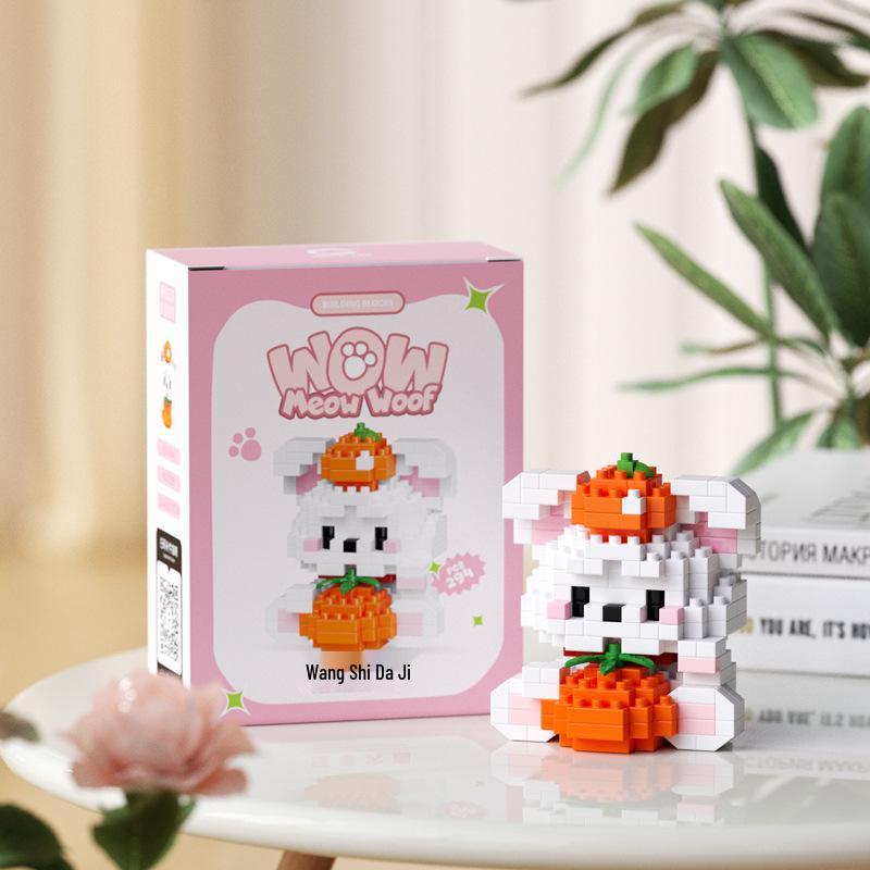 

LEGO-Compatible Pet Puppy & Kitten Cartoon Figurine Building Blocks Toy for Kids