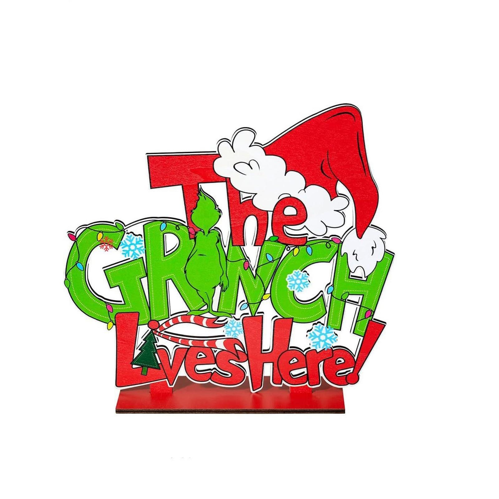 

Деревянные рождественские украшения для двери, орнаменты, приветственные таблички и украшения для рождественской елки One Size