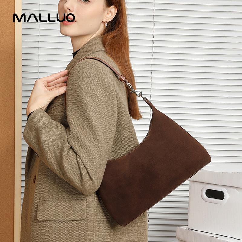 Women's Frosted Cow Leather Durable Shoulder Bag Female Retro Cowhide Handbags for Ladies Fashi Designer Luxury Bags for Lady
