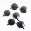 Retro Okrągłe Polarized Okulary Przeciwsłoneczne Męskie Markowe Projektant Okulary Przeciwsłoneczne Vintage Damskie Metalowa Stopowa Ramka Czarne Szkła Okulary Jazda Samochodem UV400