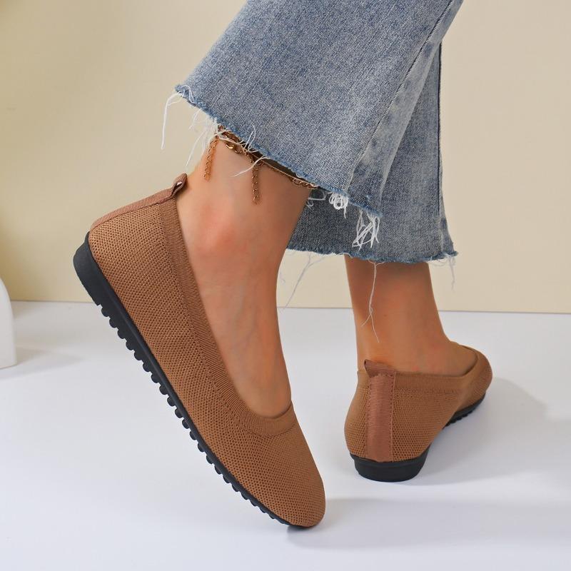 Fashion Ladies Shoes 2025 Shallow Women's Flats Fashion Mesh Daily Casual New Plus Size Light Soft Bottom Best Seller Flat Low Heels