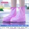 Unisex High-Top Waterproof Shoe Covers: Non-Slip, Thickened, Wear-Resistant, Sandproof & Snowproof Rain Boots.