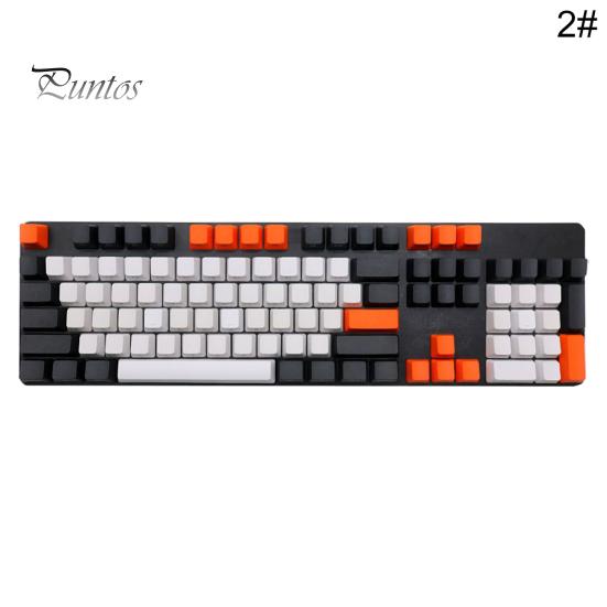 108 adet/takım PBT Renk Eşleştirme Işık geçirmez Mekanik Klavye Klavye Tuş Takımı Değiştirme