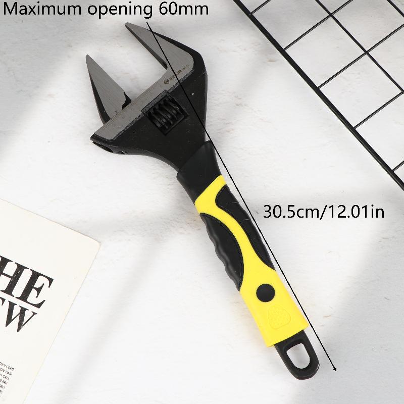 Adjustable Wrench Set 6/8/10/12 Inch Multifunctional Spanners High Hardness Anti Slip Handle Universal Home Hand Tools