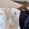 Women Floral And Star Embroidered V Neck Button Front Sleeveless Vest