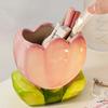Flower Pen Holder Ceramic Desktop Decoration Cute Girl Desk Office Storage Box Stationery Shelf Storage Tank