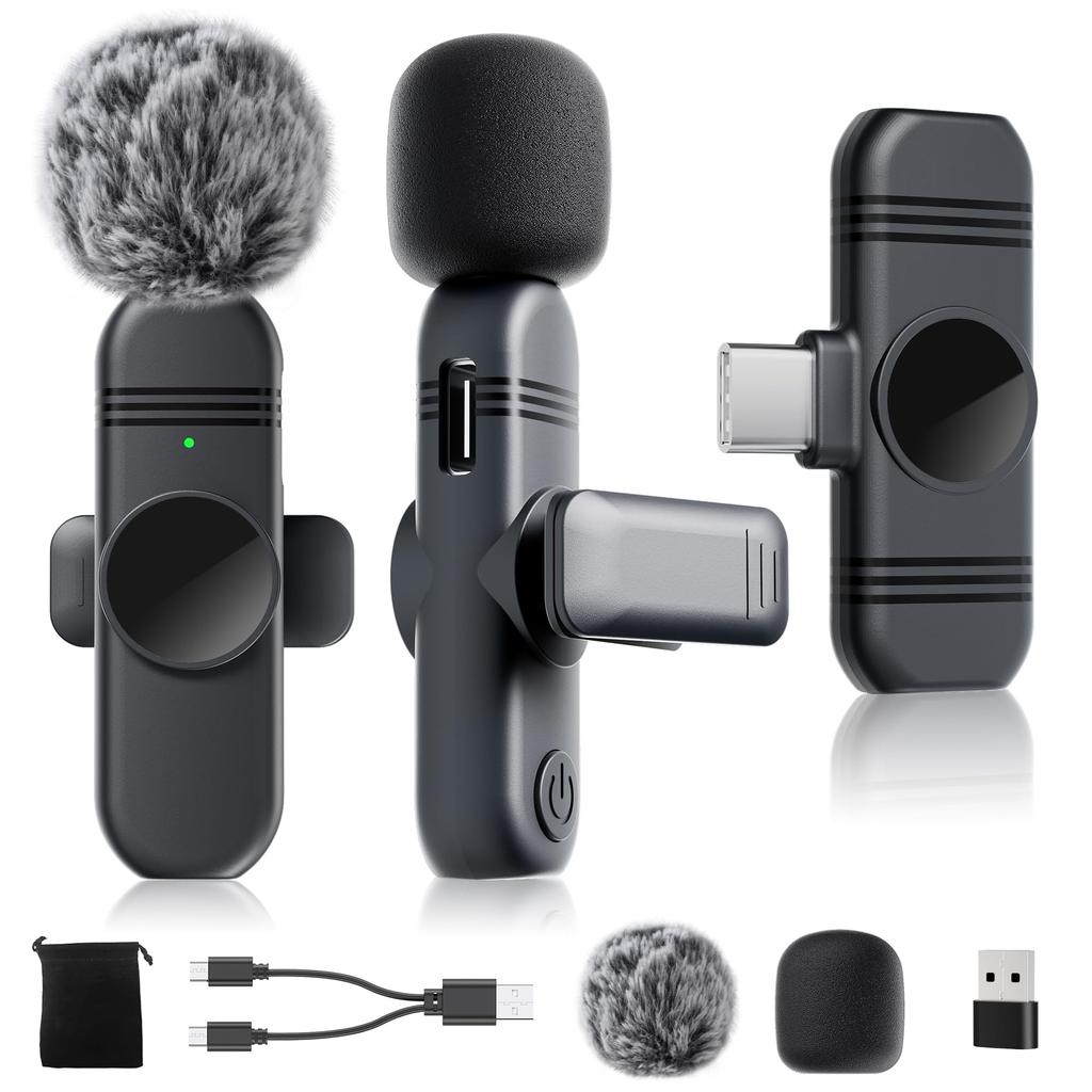 High Sensitivity and Functionality New for Zaahir Wireless Lavalier Compatible with Noise Audio Sound Instant SNR 30m Transmission 9 Hours of