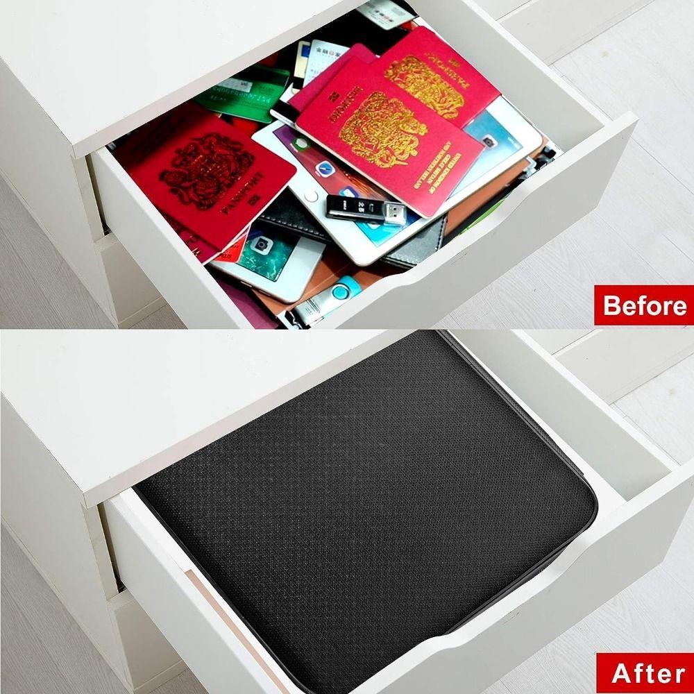 Waterproof File Organizer Box Multi-Layer File Storage Case Portable Accordion File Folder  Office